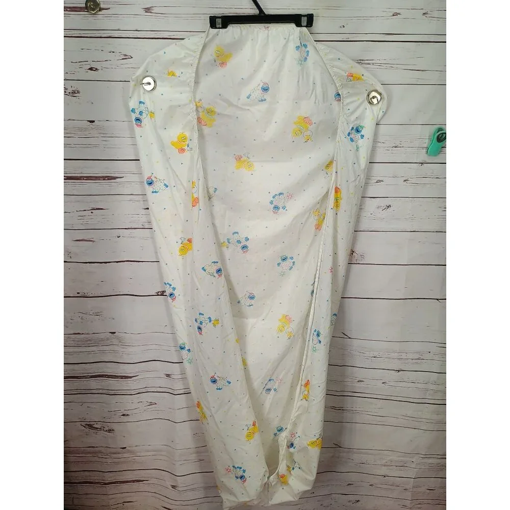 Vintage Sesame Street‎ Babies Baby Crib Sheet Big Bird Cookie Monster